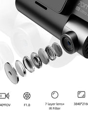 Load image into Gallery viewer, 70mai Dash Cam 4K A800S GPS ADAS 70mai A800S Car DVR 2160P Support Rear or Interior Cam Recorder Car camera 24H Parking 140FOV