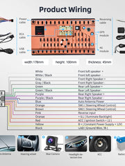 Load image into Gallery viewer, Podofo 8G 128G Car Radio GPS 2 din Android 10.0 Auto Carplay Universal 7&quot; For Volkswagen Nissan Hyundai Toyota Multimedia Player
